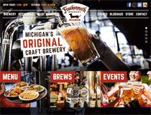 Tablet Screenshot of frankenmuthbrewery.com